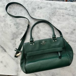 Kate Spade green leather cross body bag